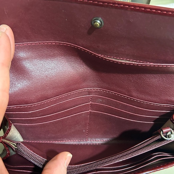Burberry Rare Super Nova Burgundy Wallet with snap closure - Picture 5 of 16